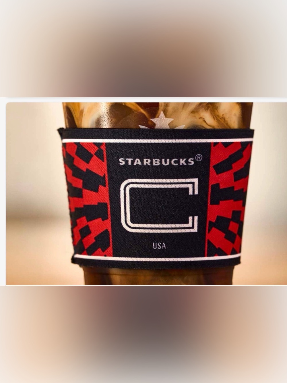 Limited Edition Starbucks x FIFA 2026 World Cup Team USA Reusable Cup Sleeve